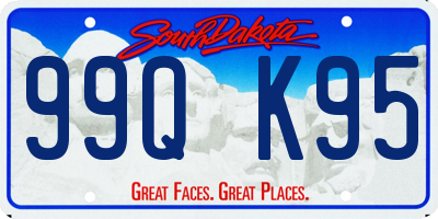 SD license plate 99QK95