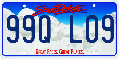 SD license plate 99QL09