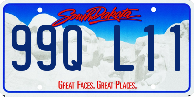 SD license plate 99QL11