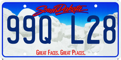 SD license plate 99QL28