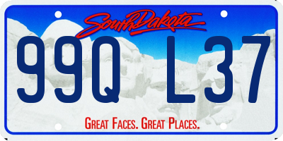 SD license plate 99QL37
