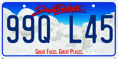 SD license plate 99QL45