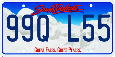 SD license plate 99QL55
