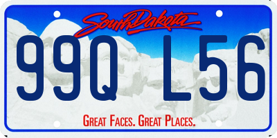 SD license plate 99QL56