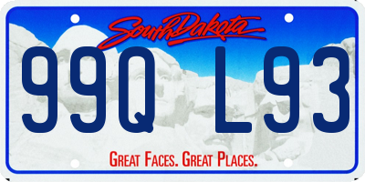 SD license plate 99QL93