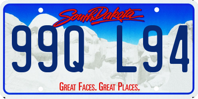SD license plate 99QL94