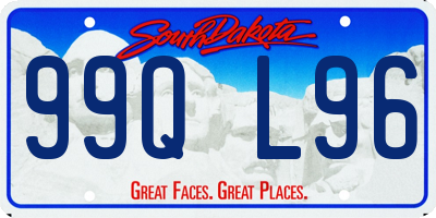 SD license plate 99QL96
