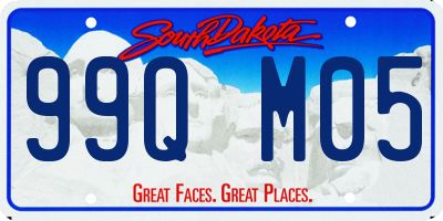 SD license plate 99QM05