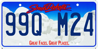 SD license plate 99QM24