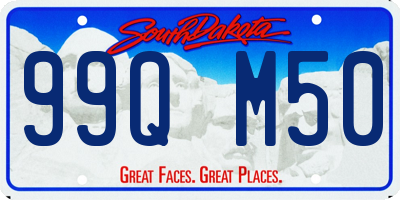 SD license plate 99QM50