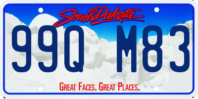SD license plate 99QM83