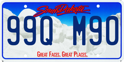 SD license plate 99QM90