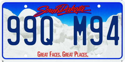 SD license plate 99QM94