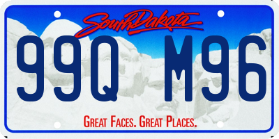 SD license plate 99QM96