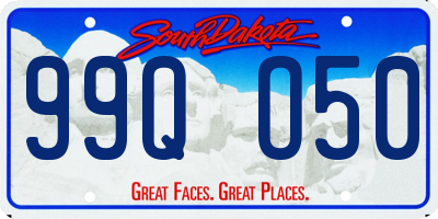 SD license plate 99QO50