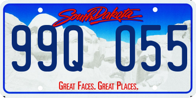SD license plate 99QO55