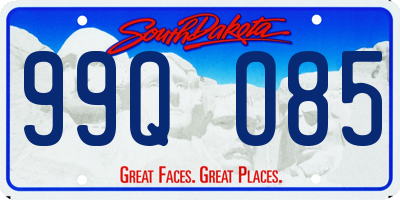 SD license plate 99QO85