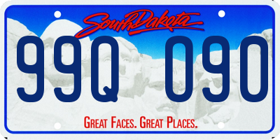SD license plate 99QO90