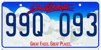 SD license plate 99QO93