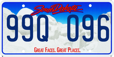 SD license plate 99QO96