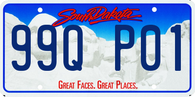 SD license plate 99QP01