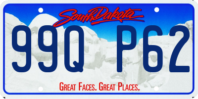 SD license plate 99QP62