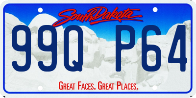 SD license plate 99QP64