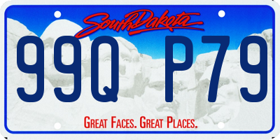SD license plate 99QP79