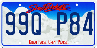 SD license plate 99QP84