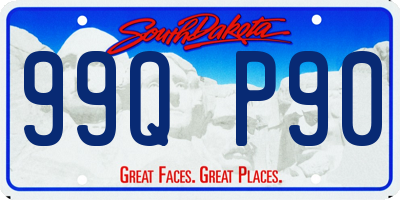 SD license plate 99QP90