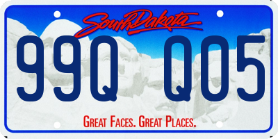 SD license plate 99QQ05