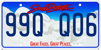 SD license plate 99QQ06