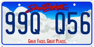 SD license plate 99QQ56