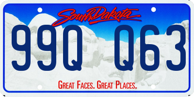 SD license plate 99QQ63