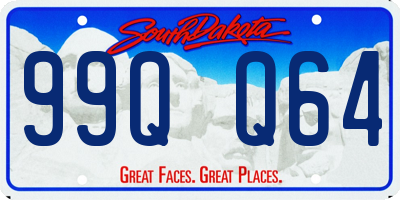 SD license plate 99QQ64