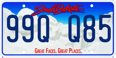 SD license plate 99QQ85