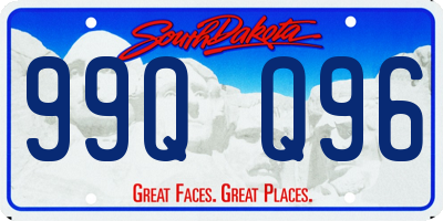 SD license plate 99QQ96
