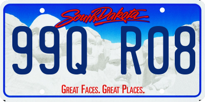 SD license plate 99QR08