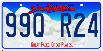 SD license plate 99QR24