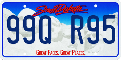 SD license plate 99QR95