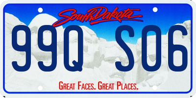 SD license plate 99QS06