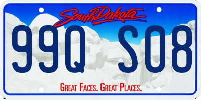 SD license plate 99QS08