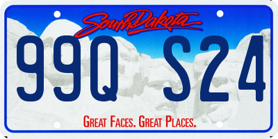 SD license plate 99QS24