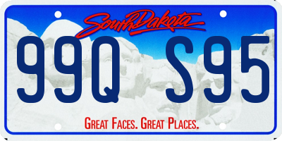 SD license plate 99QS95