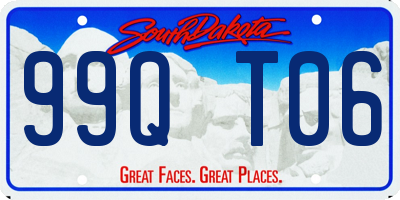 SD license plate 99QT06