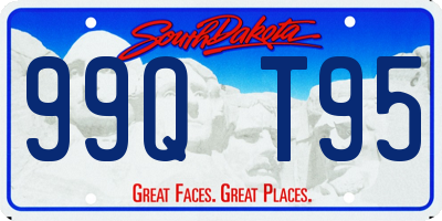 SD license plate 99QT95