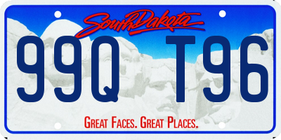 SD license plate 99QT96
