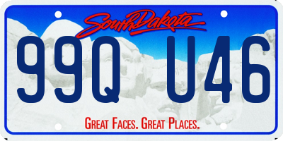 SD license plate 99QU46
