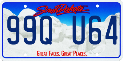 SD license plate 99QU64