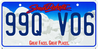 SD license plate 99QV06